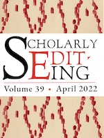 Scholarly Editing: Volume 39